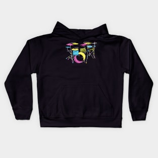 Modern Abstract Drums Artistic Style Kids Hoodie